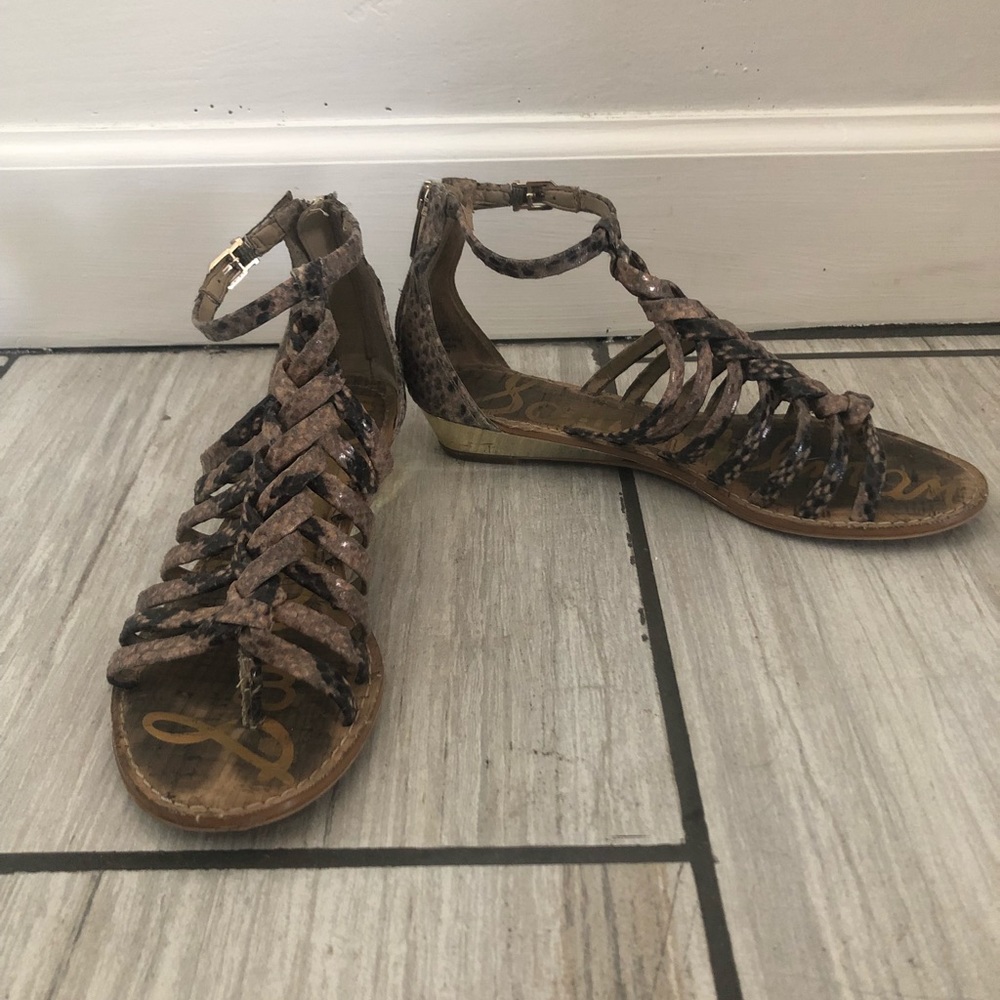 Sam Edelman snake gladiator sandal